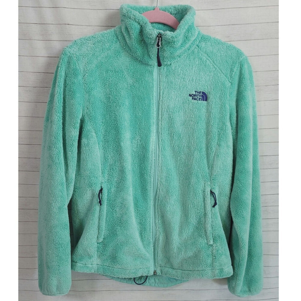 The North Face Osito Full Zip Fleece Jacket in Mint Green, sz Medium